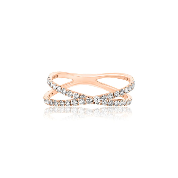 Criss Cross Diamond Ring