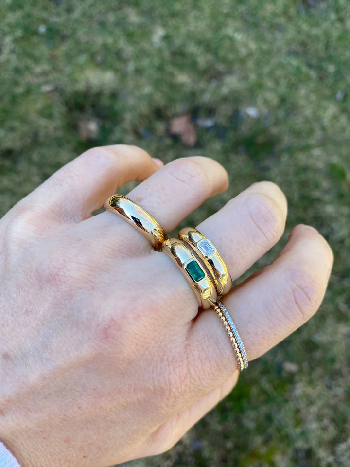 Emerald Dome Ring