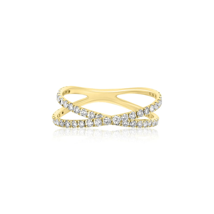 Criss Cross Diamond Ring