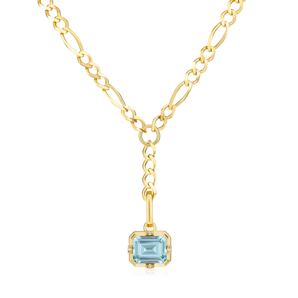 Detachable Drop Birthstone Necklace