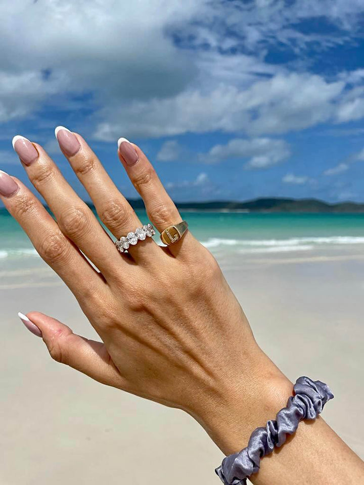 Oval Eternity Band
