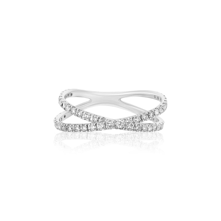 Criss Cross Diamond Ring