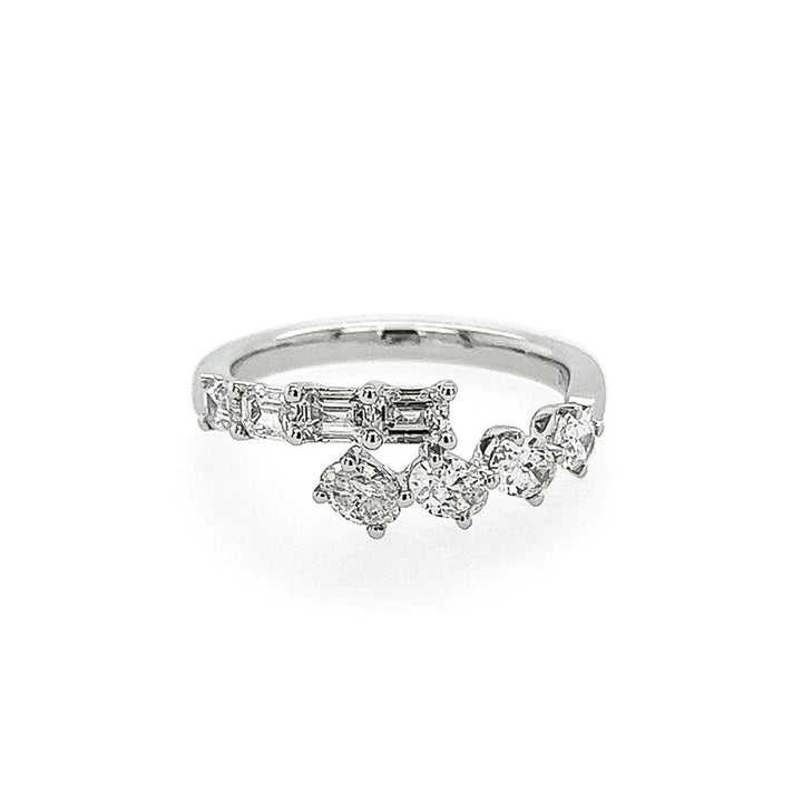 Emerald-Cut and Oval Wrap Ring