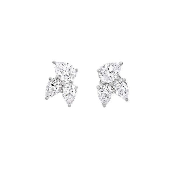 Pear Cluster Earrings