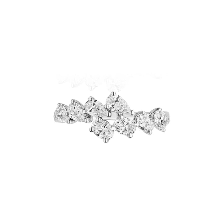 Pear and Oval Wrap Ring