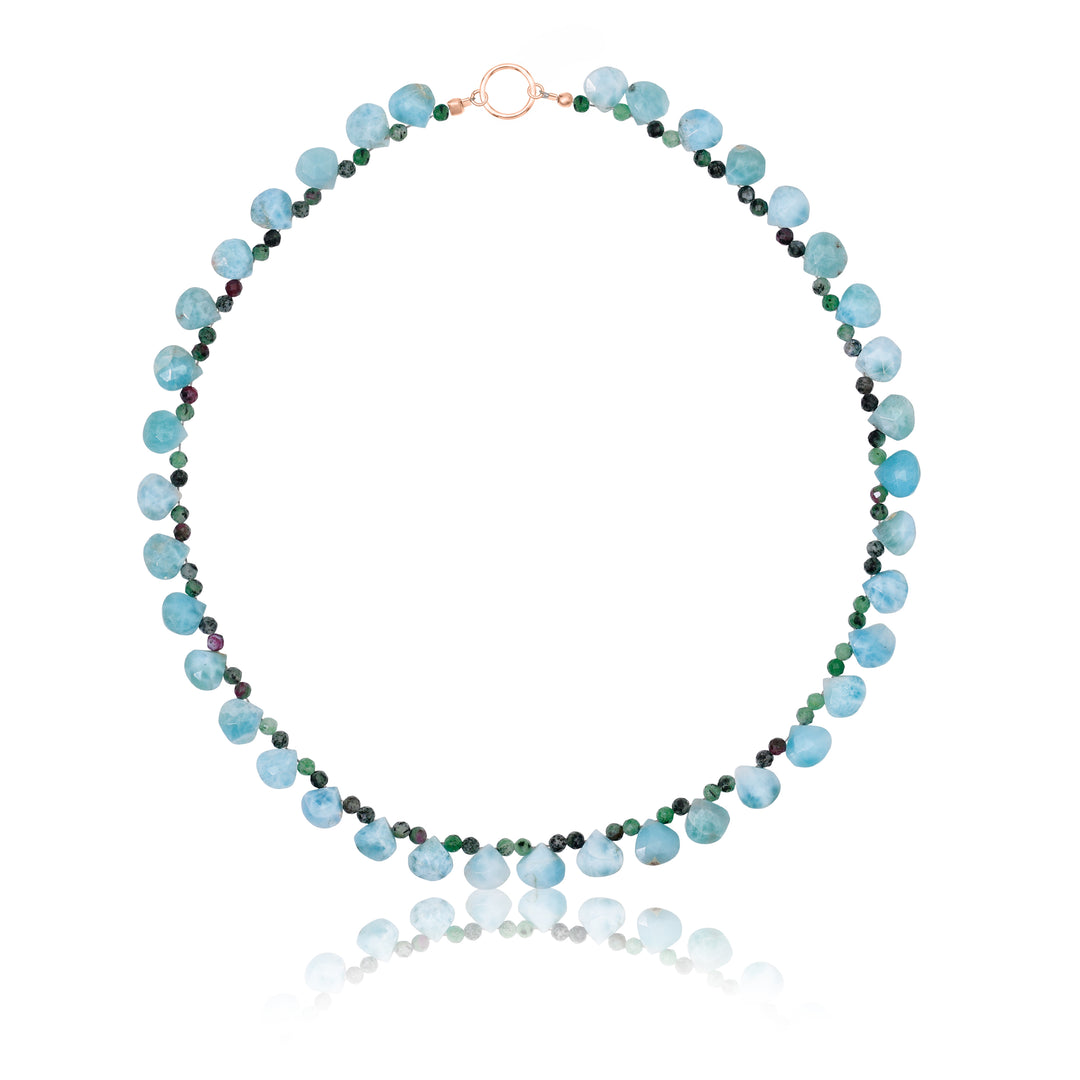 Larimar Beaded Necklace