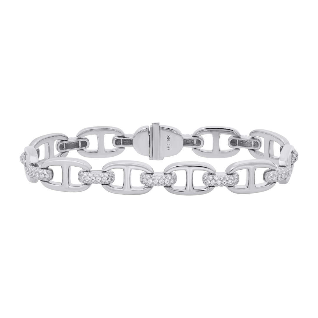 Pavé Diamond Mariner Bracelet