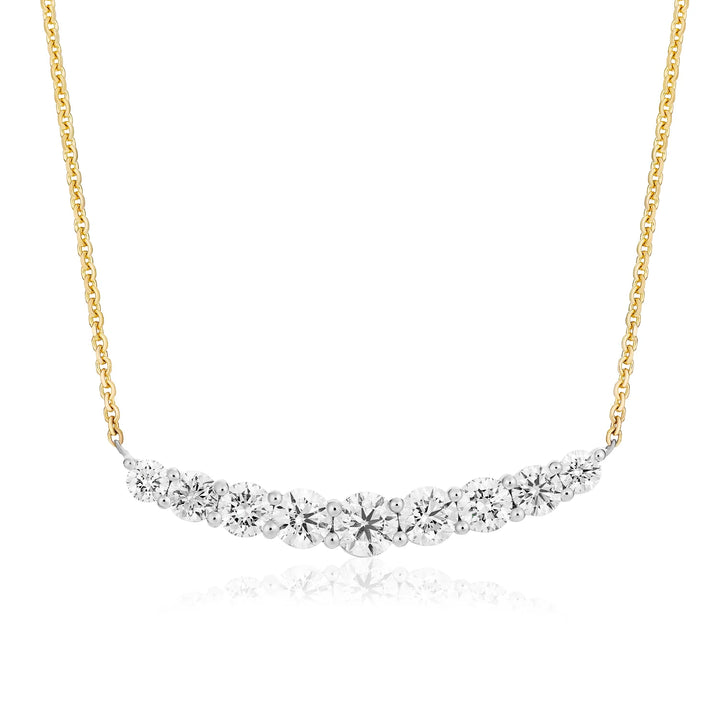 Crescent Diamond Necklace