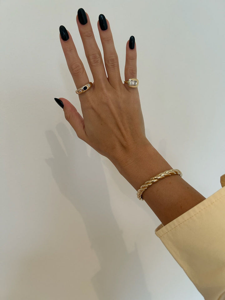 Rope Gold Cuff
