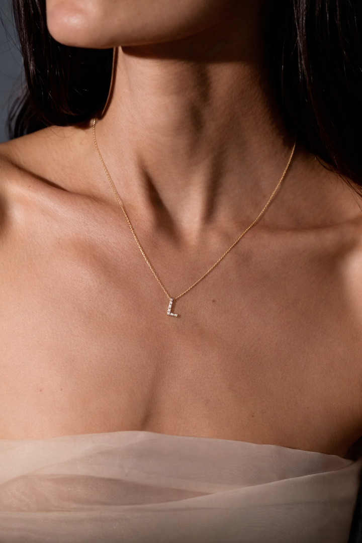Initial Diamond Necklace
