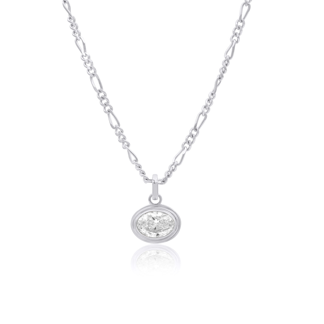 Mini Triple Bezel Necklace