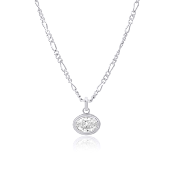 Mini Triple Bezel Necklace