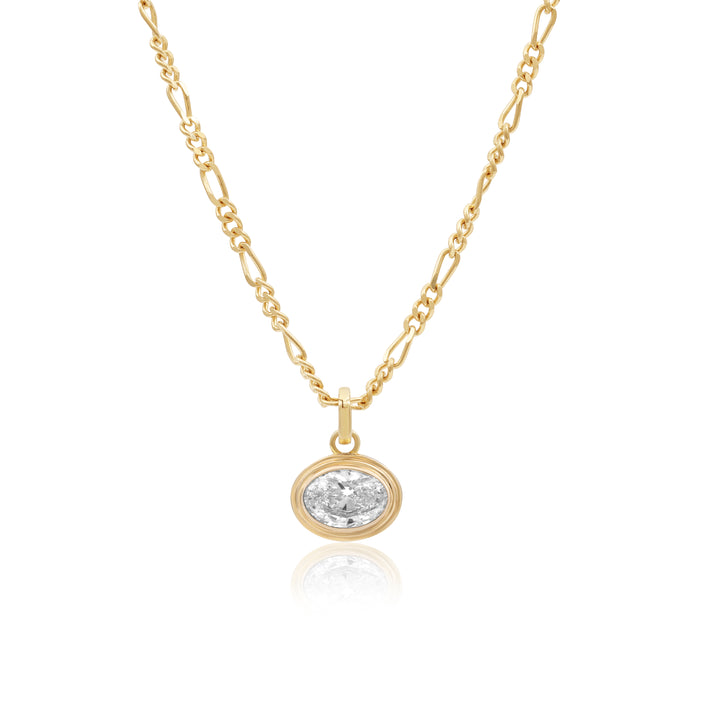 Mini Triple Bezel Necklace
