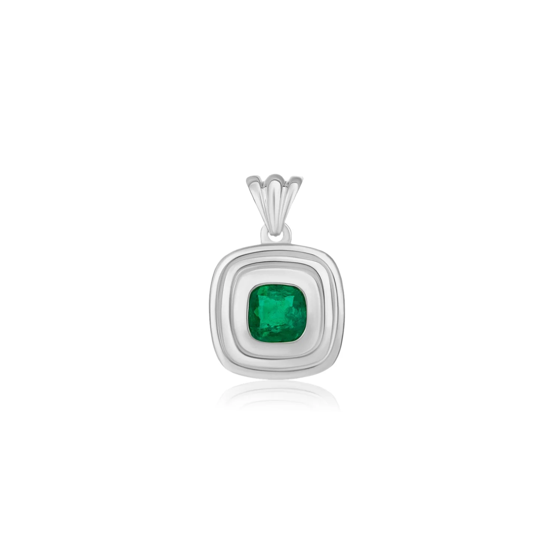 Triple Bezel Cushion Pendant
