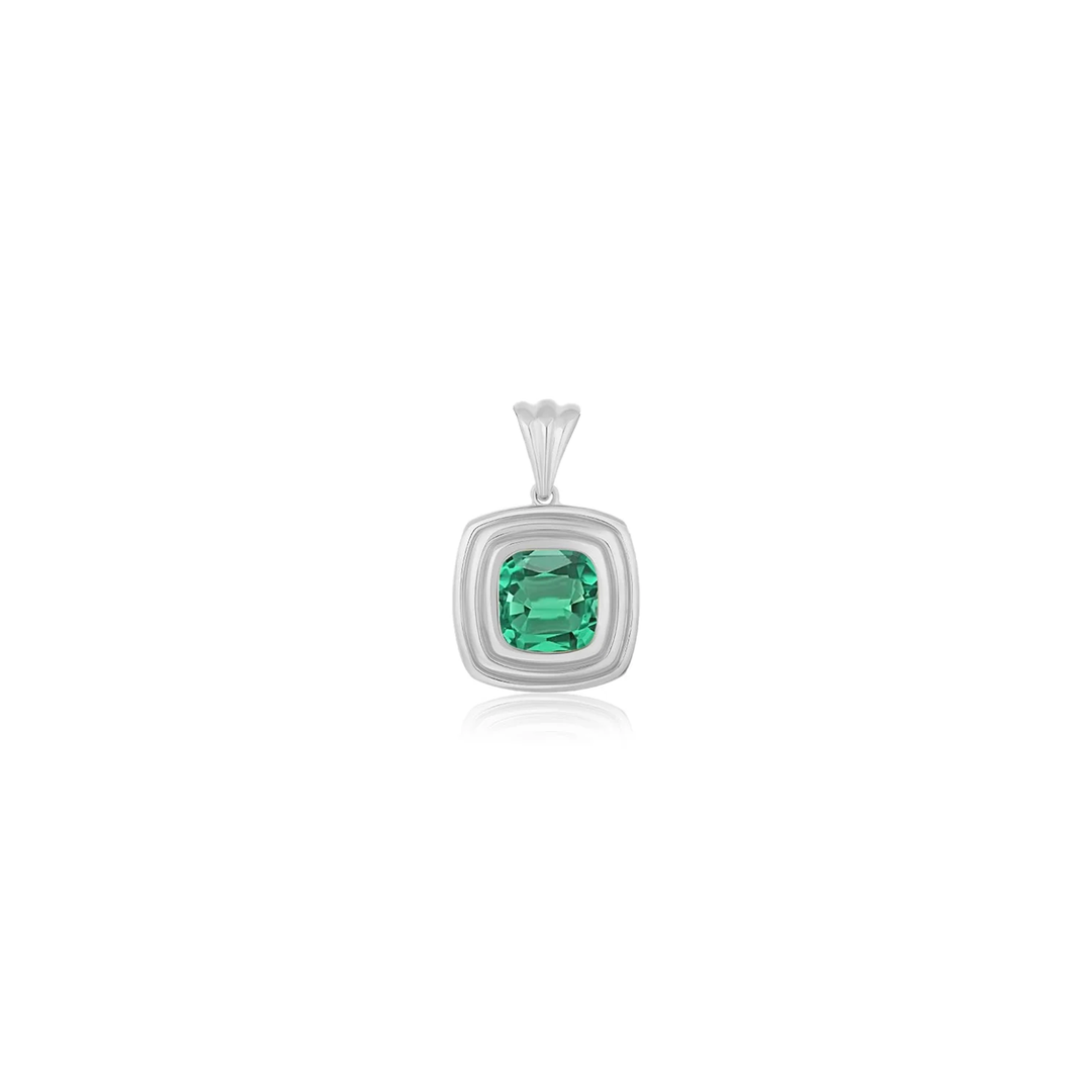 Triple Bezel Cushion Pendant