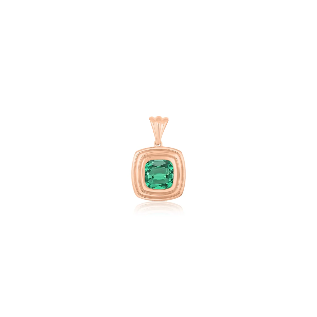 Triple Bezel Cushion Pendant