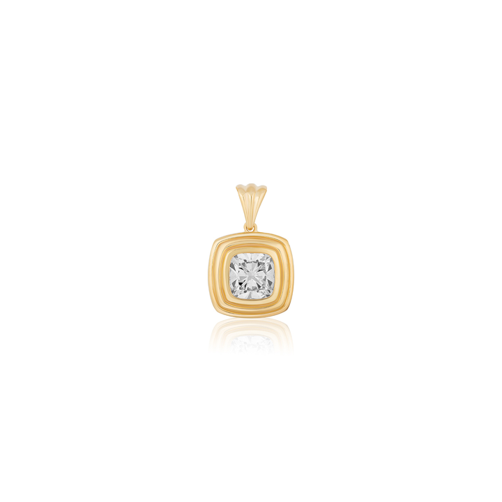 Triple Bezel Cushion Pendant