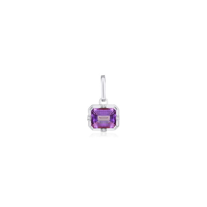 Detachable Colored Stone Drop Pendant