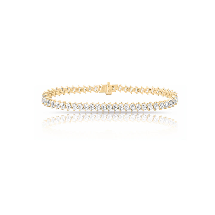 Angled Baguette Diamond Bracelet