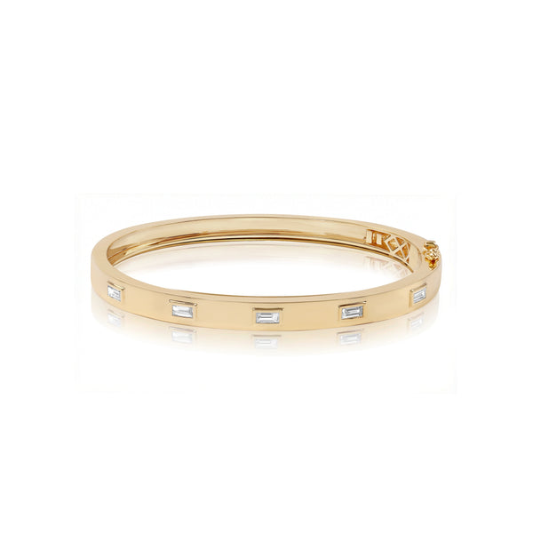 Baguette Diamond Bangle