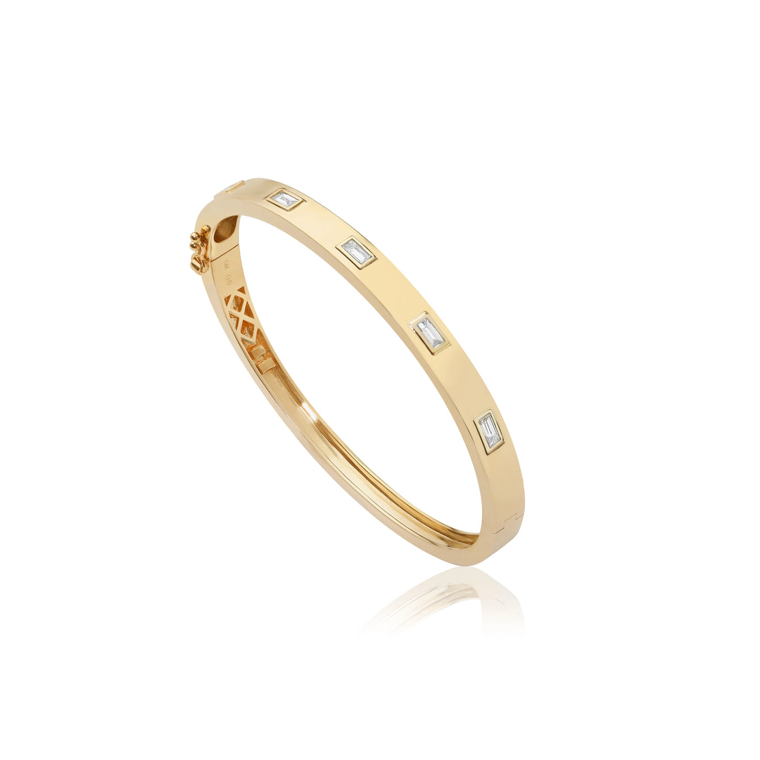 Diamond Baguette Bangle