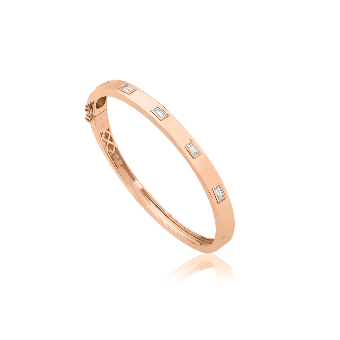 Diamond Baguette Bangle