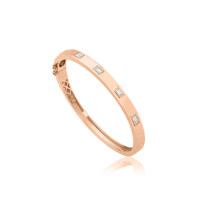 Diamond Baguette Bangle
