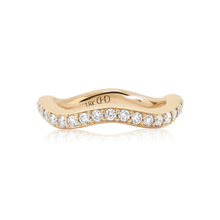 Diamond Wave Gold Band