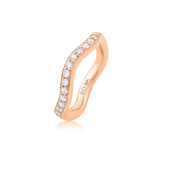 Diamond Wave Gold Band