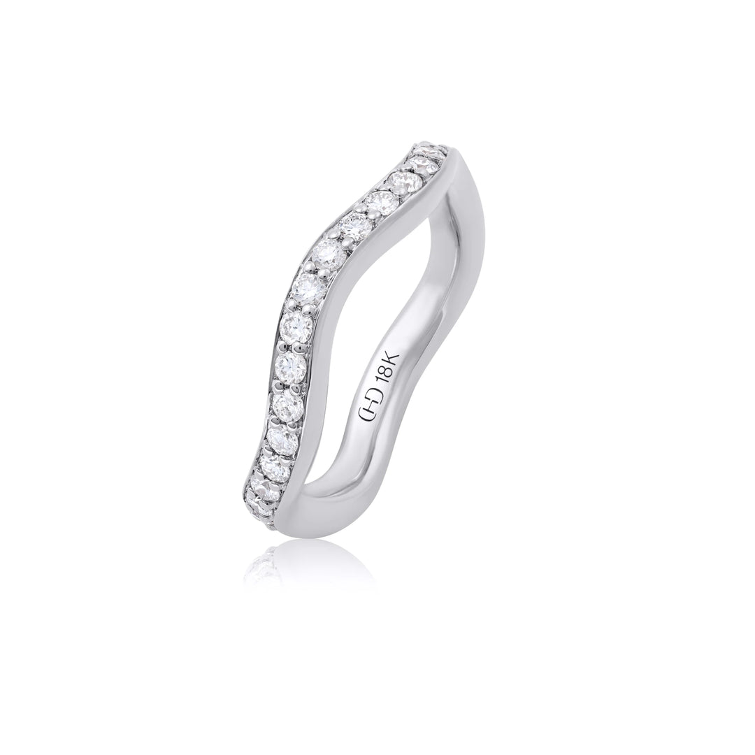 Diamond Wave Gold Band