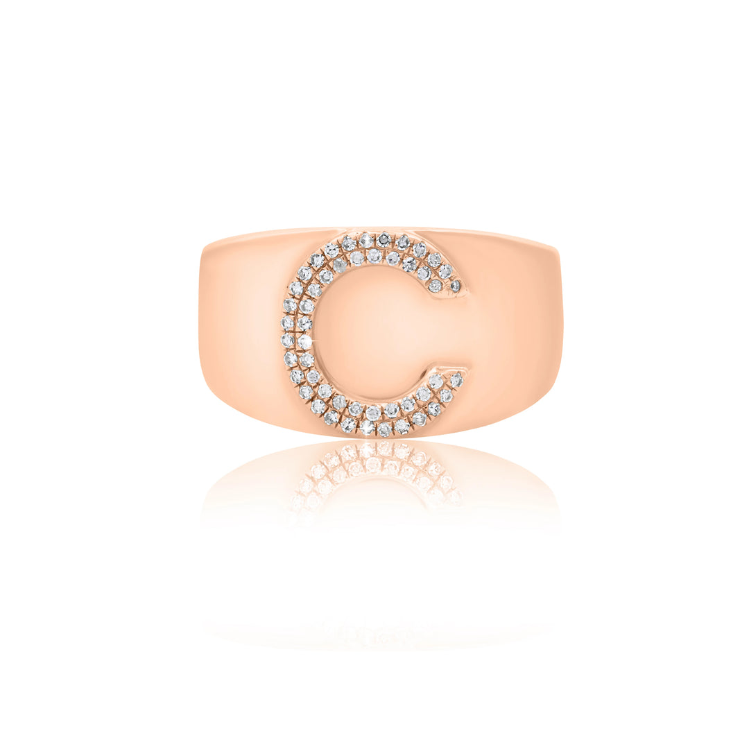 Initial Pavé Ring