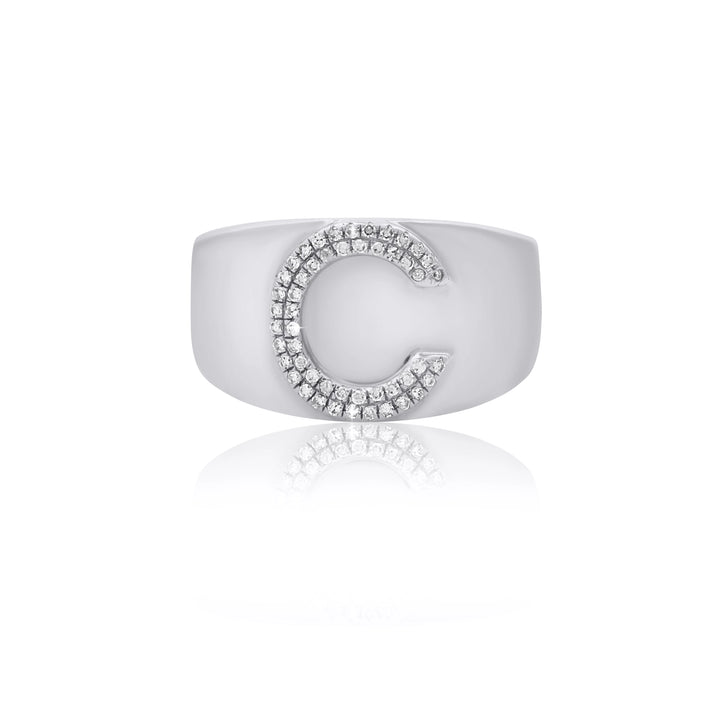Initial Pavé Ring