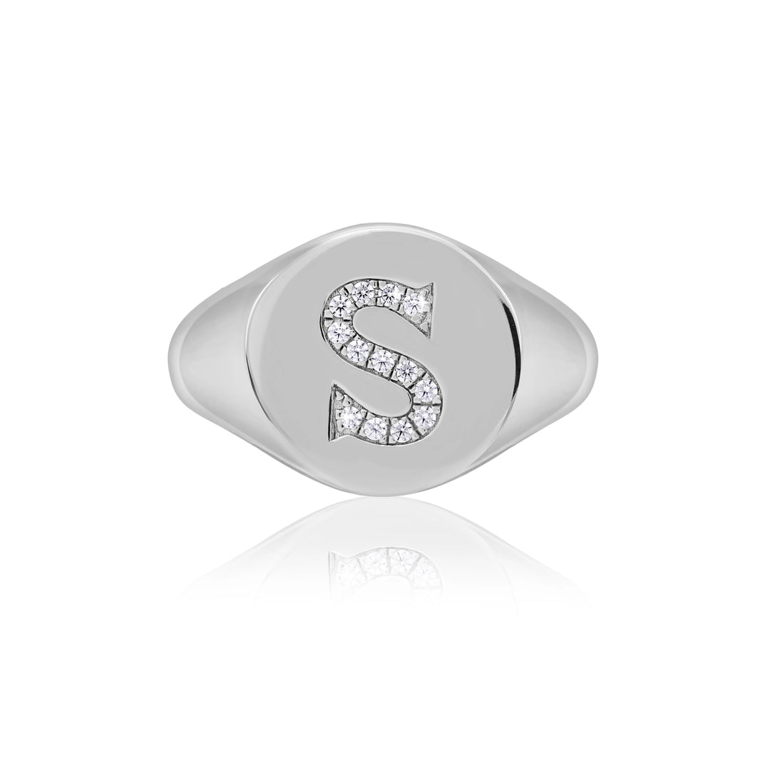 Initial Signet Ring