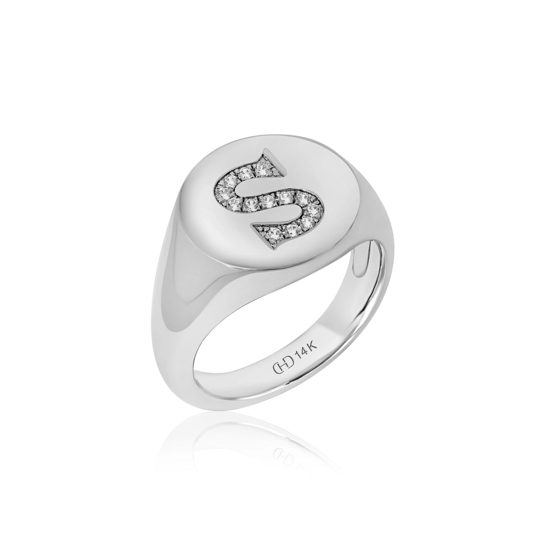 Initial Signet Ring
