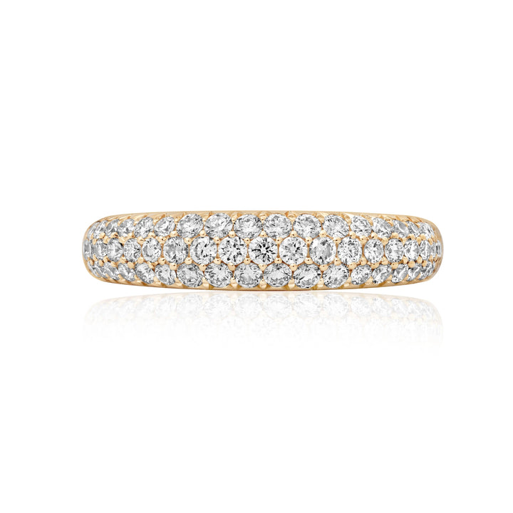 Pavé Diamond Cluster Band