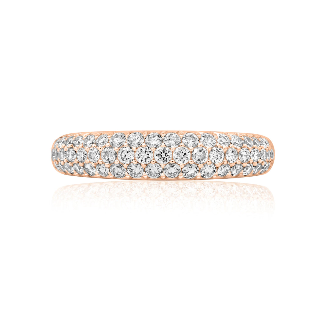 Pavé Diamond Cluster Band