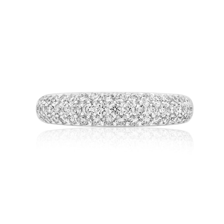 Pavé Diamond Cluster Band