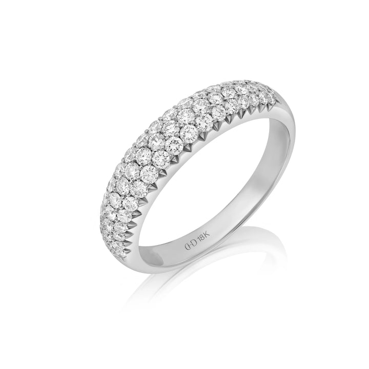 Pavé Diamond Cluster Band