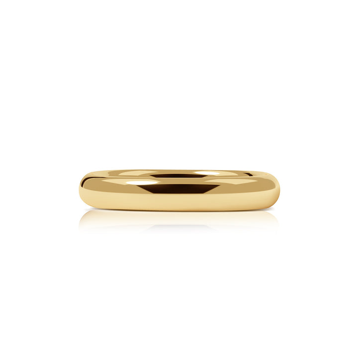 Puffy Rounded Gold Band